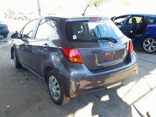 VNKKTUD38GA067338 - 2016 TOYOTA YARIS L GRAY photo 3