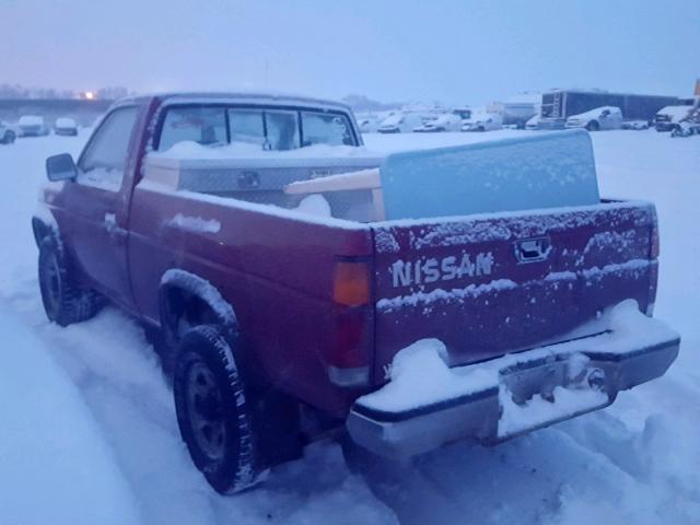 1N6SD11Y5NC337502 - 1992 NISSAN TRUCK SHOR RED photo 3