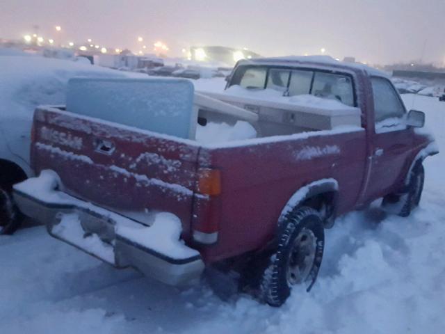 1N6SD11Y5NC337502 - 1992 NISSAN TRUCK SHOR RED photo 4