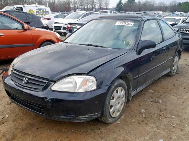1HGEJ8244YL059923 - 2000 HONDA CIVIC EX Qara foto 2