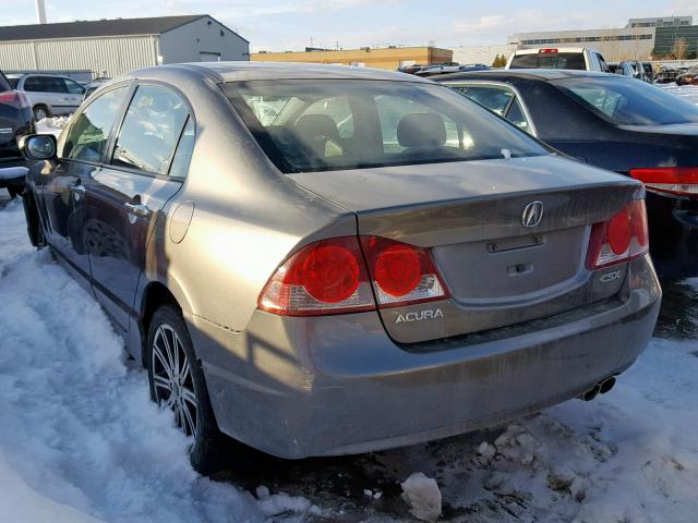 2HHFD56796H205608 - 2006 ACURA CSX PREMIU GRAY photo 3