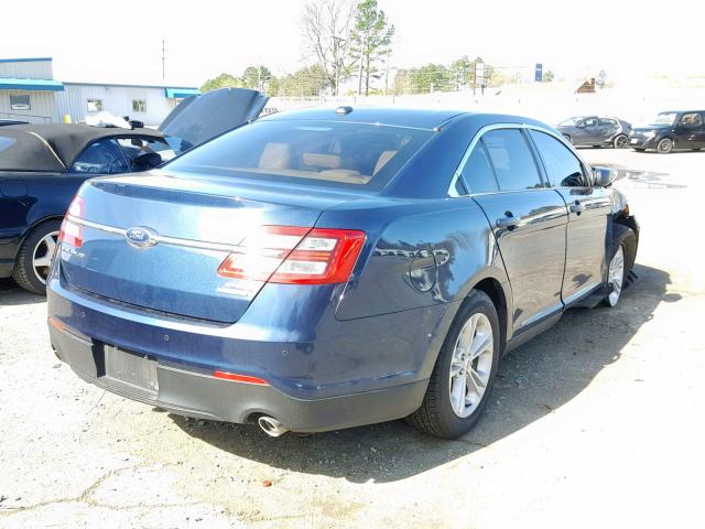 1FAHP2E87GG143530 - 2016 FORD TAURUS SEL BLUE photo 4