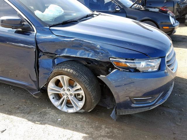 1FAHP2E87GG143530 - 2016 FORD TAURUS SEL BLUE photo 9