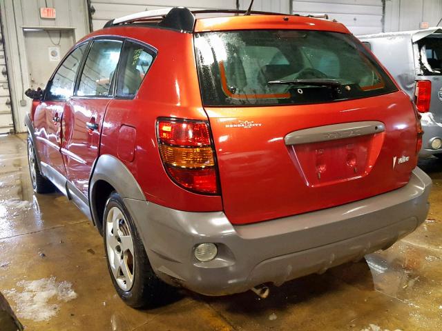 5Y2SL62843Z481537 - 2003 PONTIAC VIBE ORANGE photo 3