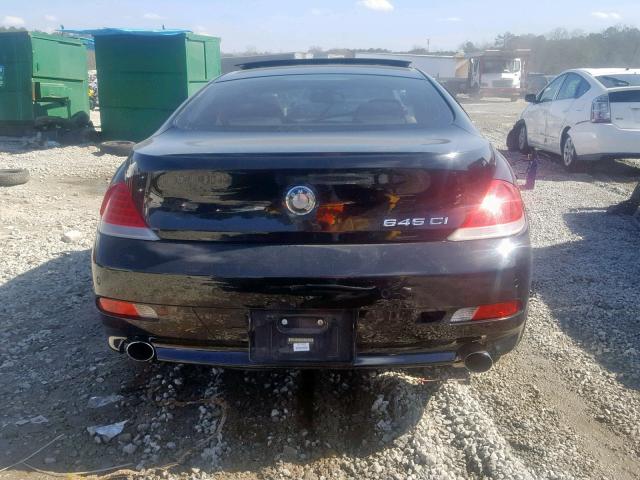 WBAEH73495B192825 - 2005 BMW 645 CI AUT BLACK photo 9