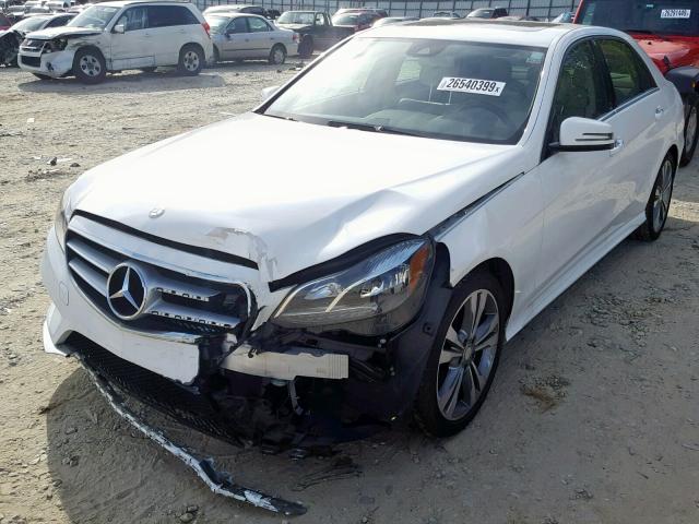 WDDHF5KB6EA985649 - 2014 MERCEDES-BENZ E 350 WHITE photo 2