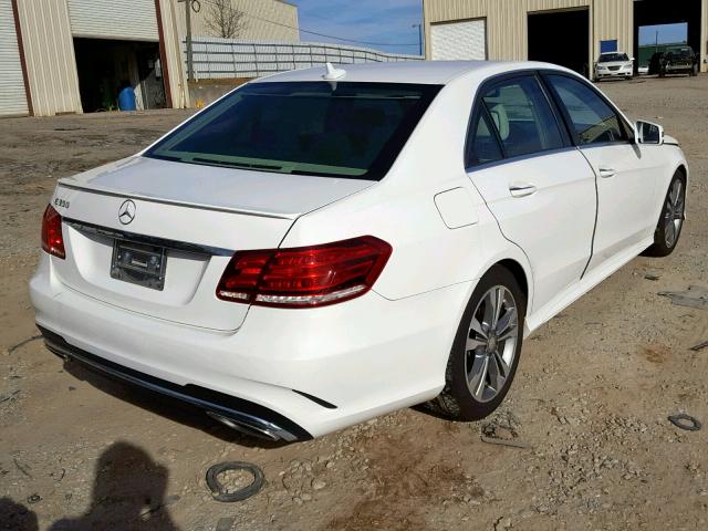 WDDHF5KB6EA985649 - 2014 MERCEDES-BENZ E 350 WHITE photo 4