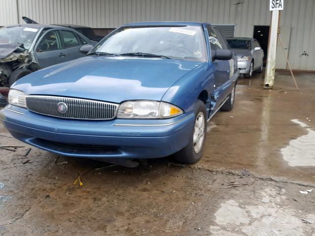 1G4NJ52MXWC406550 - 1998 BUICK SKYLARK CU BLUE photo 2