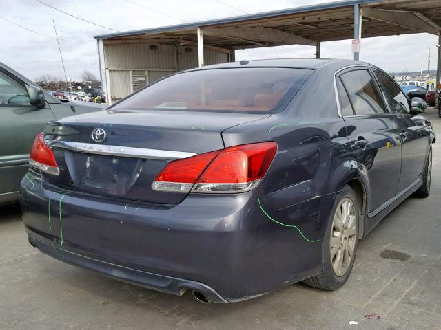 4T1BK3DB1BU372065 - 2011 TOYOTA AVALON BAS GRAY photo 4