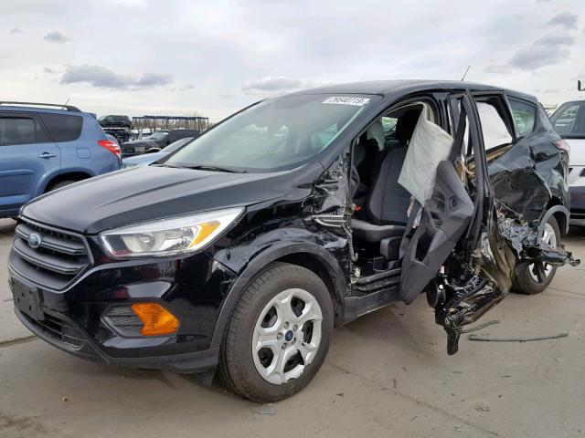 1FMCU0F79HUA81845 - 2017 FORD ESCAPE S BLACK photo 2