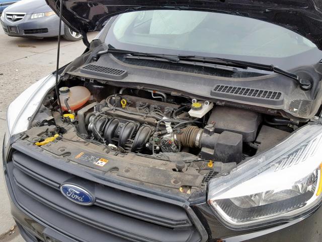 1FMCU0F79HUA81845 - 2017 FORD ESCAPE S BLACK photo 7