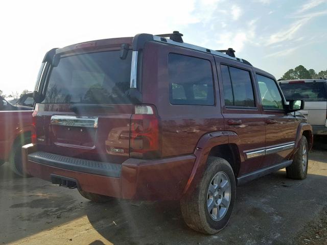 1J8HH58257C530819 - 2007 JEEP COMMANDER BURGUNDY photo 4