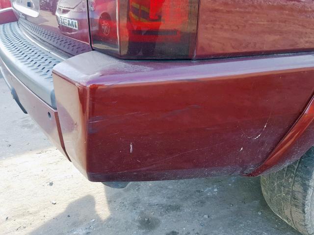 1J8HH58257C530819 - 2007 JEEP COMMANDER BURGUNDY photo 9