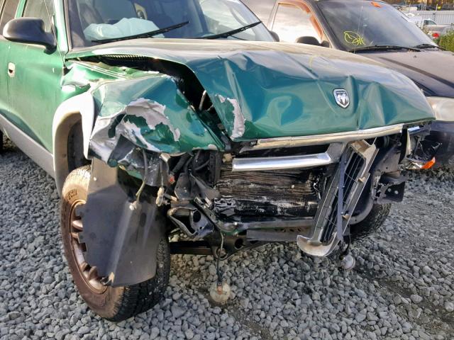 1D7HG48N83S348777 - 2003 DODGE DAKOTA QUA GREEN photo 9