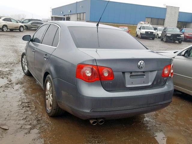 3VWEF71K57M179346 - 2007 VOLKSWAGEN JETTA WOLF GRAY photo 3