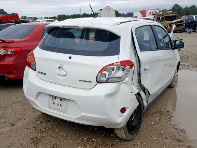 ML32A3HJ0FH042136 - 2015 MITSUBISHI MIRAGE DE WHITE photo 4