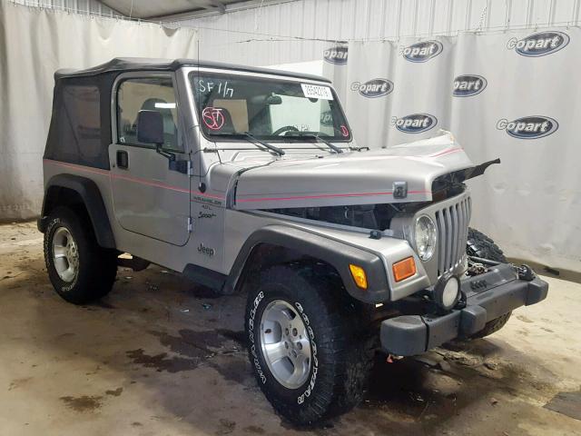 1J4FA49S71P333303 - 2001 JEEP WRANGLER / SILVER photo 1