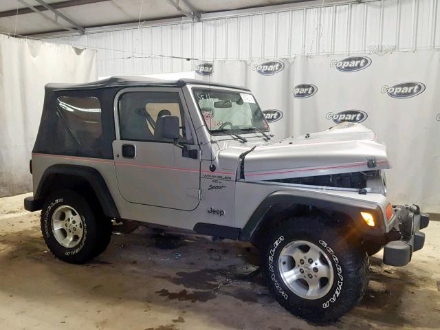 1J4FA49S71P333303 - 2001 JEEP WRANGLER / SILVER photo 9