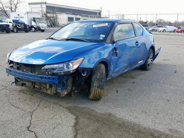 JTKJF5C79E3076761 - 2014 TOYOTA SCION TC ლურჯი ფოტო 2