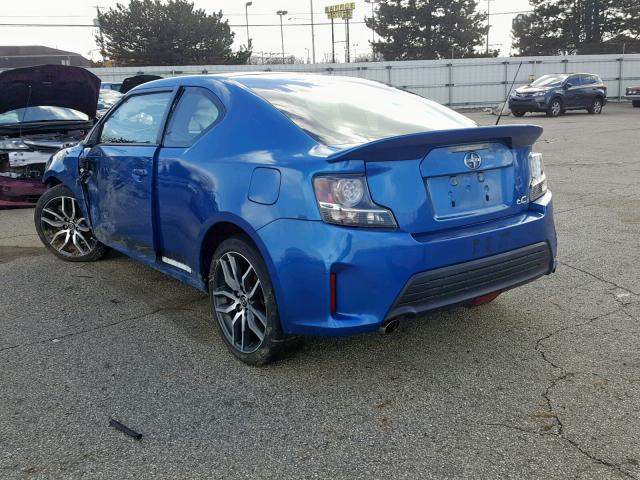 JTKJF5C79E3076761 - 2014 TOYOTA SCION TC ლურჯი ფოტო 3