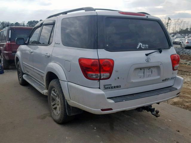 5TDBT48A67S286304 - 2007 TOYOTA SEQUOIA LI WHITE photo 3