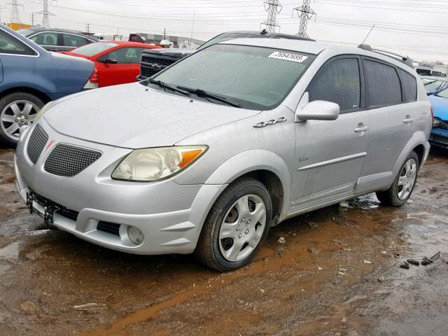 5Y2SL63845Z402479 - 2005 PONTIAC VIBE SILVER photo 2