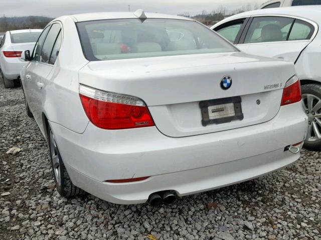 WBANW13558CN54630 - 2008 BMW 535 I WHITE photo 3