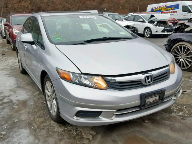 2HGFB2F93CH515727 - 2012 HONDA CIVIC EXL SILVER photo 1