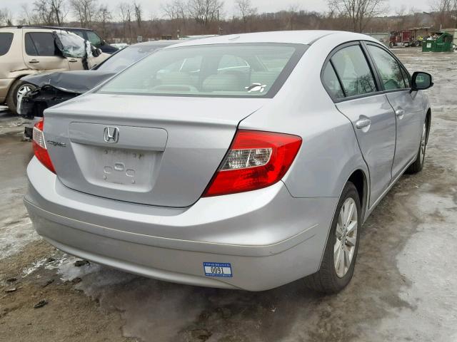 2HGFB2F93CH515727 - 2012 HONDA CIVIC EXL SILVER photo 4