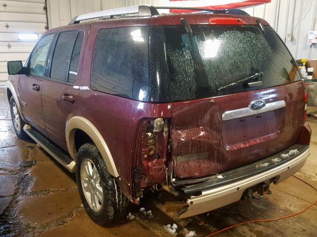 1FMEU74836UA94293 - 2006 FORD EXPLORER E MAROON photo 3