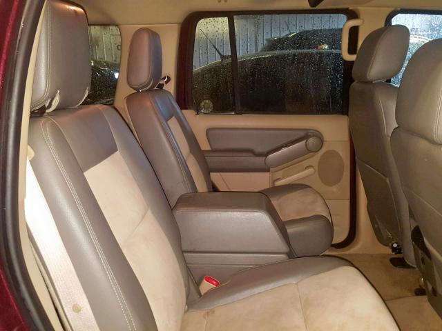 1FMEU74836UA94293 - 2006 FORD EXPLORER E MAROON photo 6