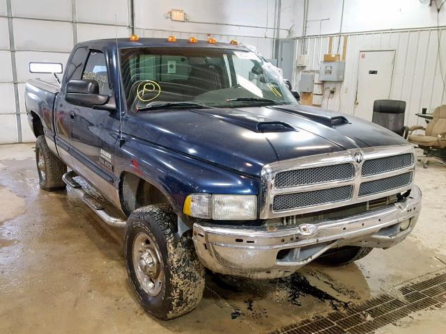 3B7KF23C52M269880 - 2002 DODGE RAM 2500 BLUE photo 1