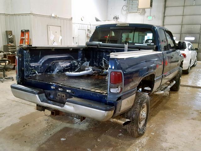 3B7KF23C52M269880 - 2002 DODGE RAM 2500 BLUE photo 4