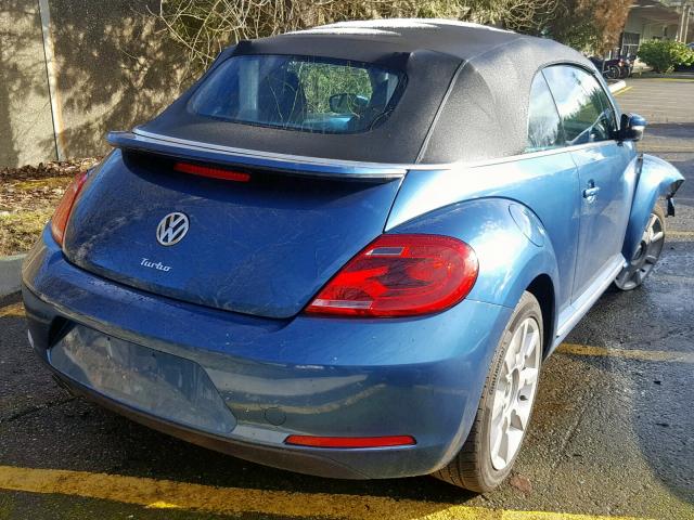 3VW517AT5GM802651 - 2016 VOLKSWAGEN BEETLE S/S BLUE photo 4