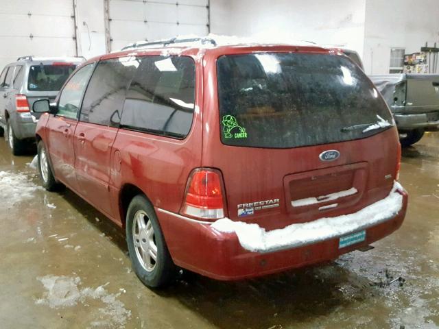 2FMDA52274BA25911 - 2004 FORD FREESTAR S MAROON photo 3