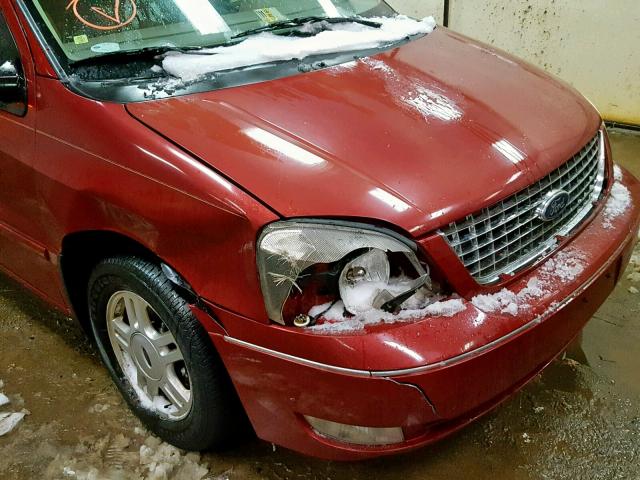 2FMDA52274BA25911 - 2004 FORD FREESTAR S MAROON photo 9