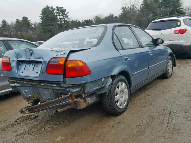2HGEJ6612YH591351 - 2000 HONDA CIVIC BASE BLUE photo 4