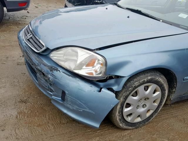 2HGEJ6612YH591351 - 2000 HONDA CIVIC BASE BLUE photo 9