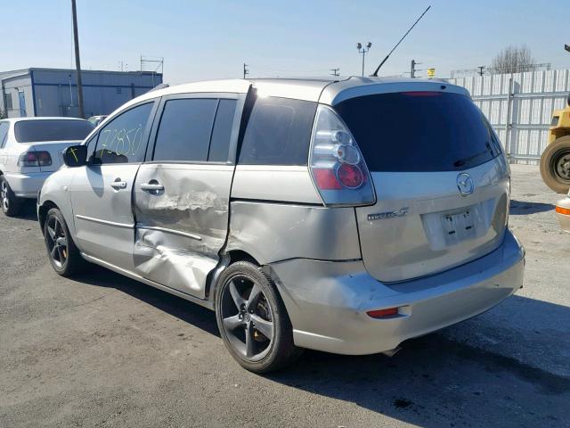 JM1CR29L960102062 - 2006 MAZDA 5 SILVER photo 3