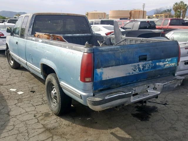 2GTGC29K0M1507416 - 1991 GMC SIERRA C25 BLUE photo 3