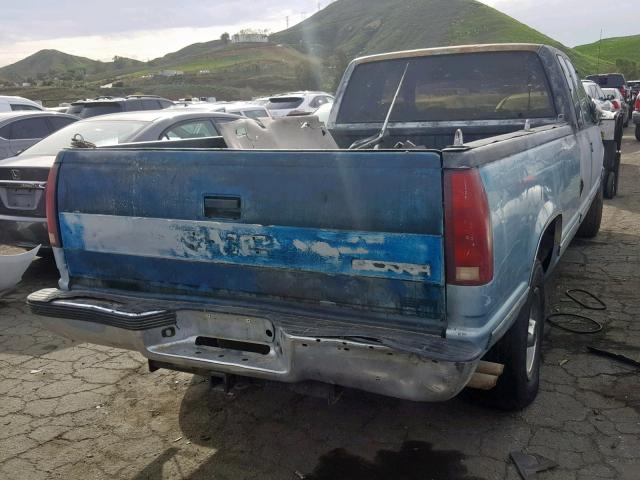 2GTGC29K0M1507416 - 1991 GMC SIERRA C25 BLUE photo 4