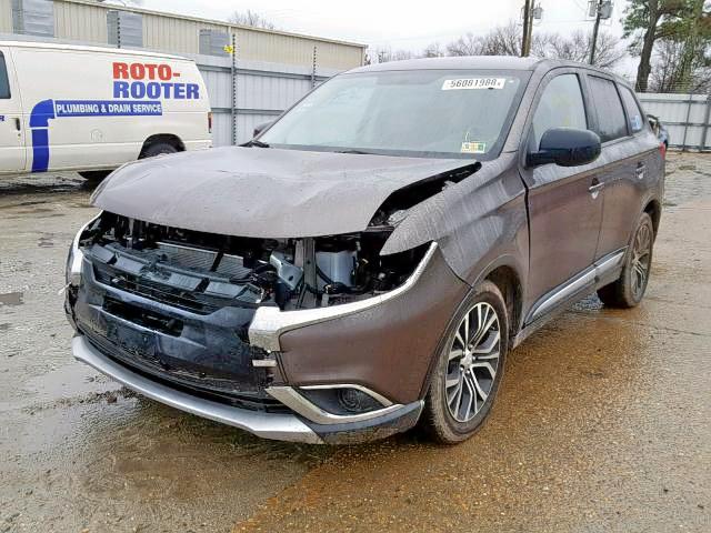 JA4AD2A36HZ015665 - 2017 MITSUBISHI OUTLANDER BROWN photo 2