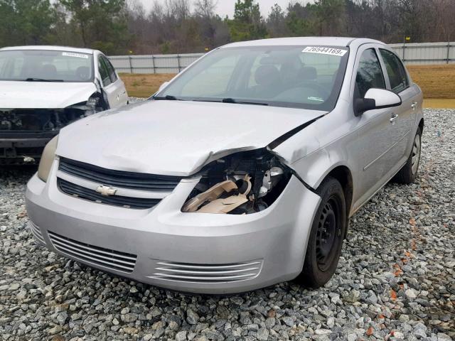 1G1AD5F54A7214922 - 2010 CHEVROLET COBALT 1LT SILVER photo 2