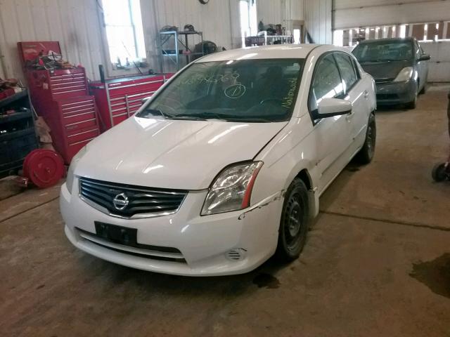 3N1AB6AP7BL633455 - 2011 NISSAN SENTRA 2.0 WHITE photo 2