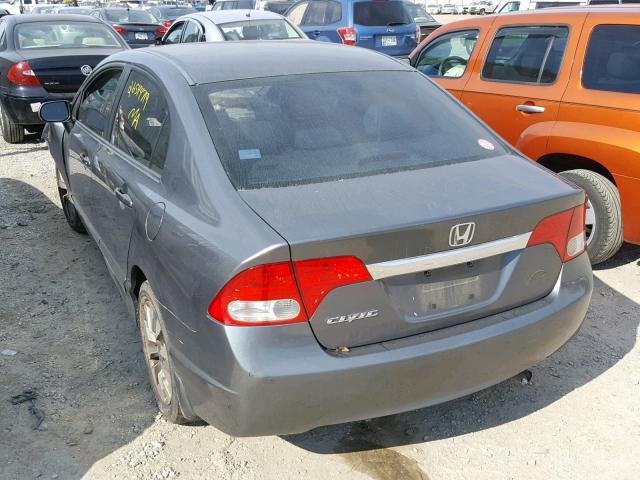 1HGFA169X9L029800 - 2009 HONDA CIVIC EXL GRAY photo 3