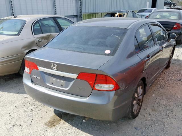 1HGFA169X9L029800 - 2009 HONDA CIVIC EXL GRAY photo 4