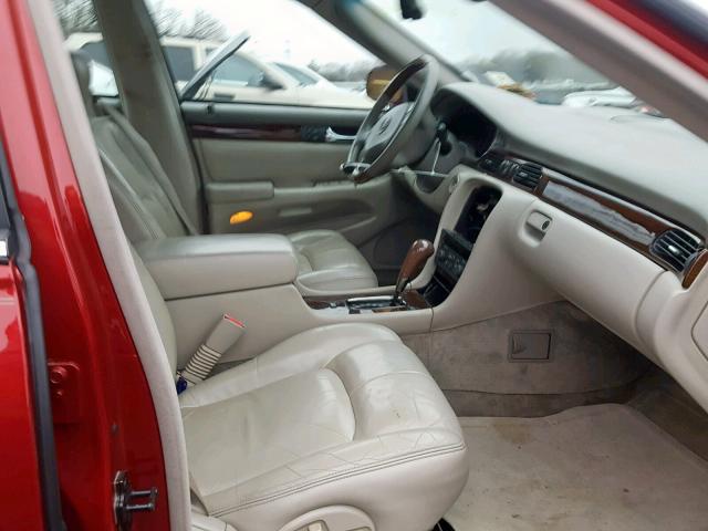 1G6KS54YX2U250747 - 2002 CADILLAC SEVILLE SL BURGUNDY photo 5