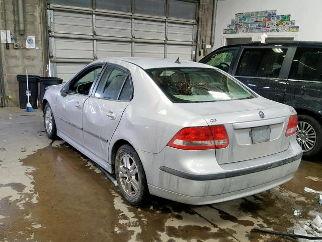 YS3FD46Y071132630 - 2007 SAAB 9-3 2.0T SILVER photo 3