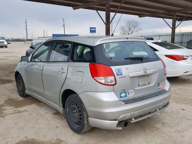 2T1KR32E53C031635 - 2003 TOYOTA MATRIX XR SILVER photo 3