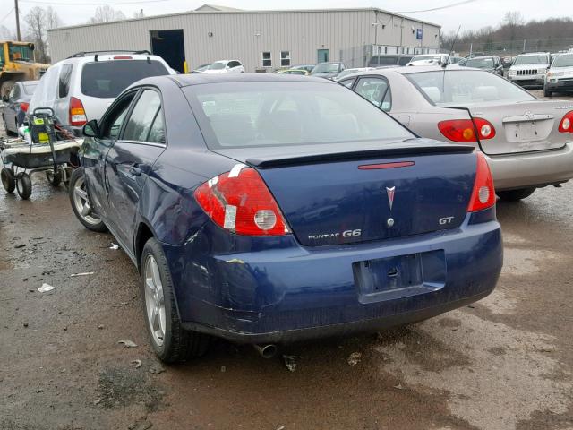 1G2ZH57N794147361 - 2009 PONTIAC G6 GT BLUE photo 3